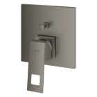 Внешняя часть смесителя для ванны GROHE Eurocube с переключателем на 2 положения, темный графит матовый (24062AL0)