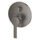 Внешняя часть смесителя для ванны GROHE Lineare с переключателем на 3 положения, темный графит матовый (24095AL1)