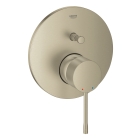 Внешняя часть смесителя для ванны GROHE Essence скрытого монтажа на 2 потребителя, круглая, никель матовый (24167EN1)