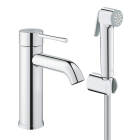 Смеситель для раковины GROHE Essence с гигиеническим душем, S-Size, хром (24189000)