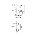 Смеситель для душа GROHE Start QuickFix, хром (24208002)