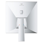 Внешняя часть смесителя для ванны GROHE Allure Brilliant скрытого монтажа на 2 потребителя, квадратная, хром (24279000)