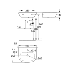 Раковина GROHE Euro Ceramic 55 см, альпин-белый (39336000)