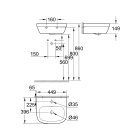 Мини-раковина GROHE Euro Ceramic 45 см, альпин-белый (39324000)