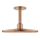 Верхний душ GROHE Rainshower SmartActive 310 с потолочным душевым кронштейном 142 мм, 2 режима струи, теплый закат матовый (26477DL0)