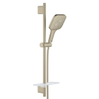 Душевой гарнитур GROHE Rainshower SmartActive 130 Cube, 3 вида струй, никель матовый (26585EN0)