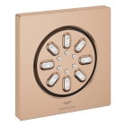 Боковой душ GROHE Rainshower Aqua, квадратный, 2 режима струи, теплый закат матовый (26802DL0)