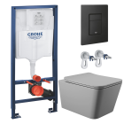 Комплект инсталляции GROHE Solido 38811KF0 с унитазом Aqueduto MACIO MAC0130 и сиденьем с микролифтом (NW0228)