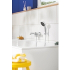 Ручной душ GROHE Vitalio Comfort 100, 3 режима, хром/черный (26092000)