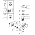 Смеситель для душа GROHE Eurostyle, белая луна (23722LS3)