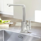 Смеситель для кухонной мойки GROHE Eurocube, суперсталь (31255DC0)