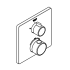 Внешняя часть термостата для душа GROHE Grohtherm на 2 потребителя, хром (24079000)
