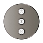 Внешняя часть переключателя потоков GROHE Grohtherm SmartControl на 3 положения, круглая, темный графит матовый (29122AL0)