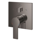 Внешняя часть смесителя для ванны GROHE Allure скрытого монтажа на 3 потребителя, квадратная, темный графит глянец (29176A01)