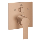 Внешняя часть смесителя для ванны GROHE Allure скрытого монтажа на 3 потребителя, квадратная, теплый закат матовый (29176DL1)