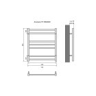 Полотенцесушитель водяной Aquatek Альтаир П7 500x600, хром AQ KK0760CH