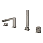 Смеситель для ванны GROHE Plus на 4 отверстия, на край ванны, темный графит матовый (29307AL3)