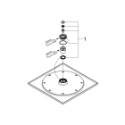 Верхний душ GROHE Rainshower F-series 10", 1 режим, хром (27271000)