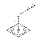 Верхний душ GROHE Rainshower F-series, 1 режим, хром (27467000)