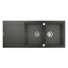 Мойка GROHE K500 с двумя чашами, 1160 x 500 мм, серый гранит (31647AT0)