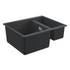 Мойка GROHE K500 с 1,5 чашей, 555 x 460 мм, черный гранит (31648AP0)