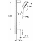 Готовый комплект для ванной комнаты GROHE BauEdge (NB0004-2)