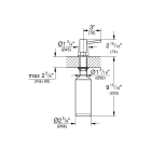 Дозатор жидкого мыла GROHE Cosmopolitan, теплый закат матовый, (40535DL0)