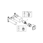 Встраиваемая часть однорычажного смесителя для раковины GROHE на 2 отверстия (23200002)