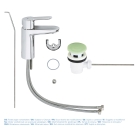 Смеситель для раковины GROHE BauEdge, хром (23328000)