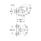 Смеситель для ванны GROHE Eurosmart Cosmopolitan, хром (32831000)