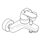 Смеситель для ванны GROHE Eurosmart Cosmopolitan, хром (32831000)