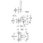 Смеситель для ванны GROHE Eurosmart Cosmopolitan, хром (32832000)