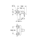 Смеситель для душа GROHE Eurosmart Cosmopolitan, хром (32837000)