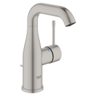 Смеситель для раковины GROHE Essence с донным клапаном, M-size, суперсталь (24173DC1)