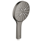 Душевая система GROHE Essence со смесителем для ванны, темный графит матовый (25287AL0)