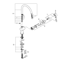 Смеситель для кухни GROHE Minta, черный бархат (32917KS0)