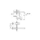 Внешняя часть смесителя для раковины GROHE Essence на 2 отверстия, M-Size, суперсталь (19408DC1)