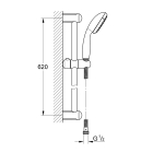 Комплект смесителей GROHE Eurosmart с душевым гарнитуром, хром (124446)
