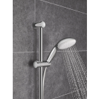 Душевой гарнитур GROHE Tempesta 100, 2 режима струи, душевая штанга 600 мм, 5,7 л/мин, хром/белый (2759810E)