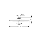 Набор для комплектации душа с Rainshower Cosmopolitan 210, GROHE Grohtherm, хром, (34734000)