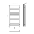Полотенцесушитель водяной Aquatek Альтаир П16 500x1100, хром AQ KK1611CH