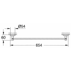 Держатель для банного полотенца GROHE Essentials 600 мм, хром (40366001)