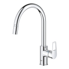 Смеситель для кухонной мойки GROHE BauLoop с вытяжным изливом, хром (30543000)