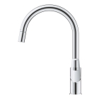 Смеситель для кухонной мойки GROHE BauLoop с вытяжным изливом, хром (30543000)