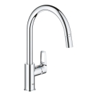 Смеситель для кухонной мойки GROHE BauLoop с вытяжным изливом, хром (30543000)