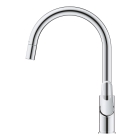 Смеситель для кухонной мойки GROHE BauFlow с вытяжным изливом, хром (30549000)