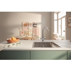 Смеситель для кухонной мойки GROHE Blue Pure BauCurve с функцией фильтрации, с фильтром UltraSafe в комплекте, хром (30582000)