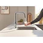 Смеситель для кухонной мойки GROHE Blue Pure Eurosmart с функцией фильтрации, с фильтром в комплекте, хром (30584000)