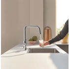 Смеситель для кухонной мойки GROHE Blue Pure Eurosmart с функцией фильтрации, с фильтром в комплекте, хром (30584000)