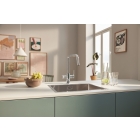 Смеситель для кухонной мойки GROHE Blue Pure Eurosmart с функцией фильтрации, с фильтром обратного осмоса в комплекте, хром (30586000)